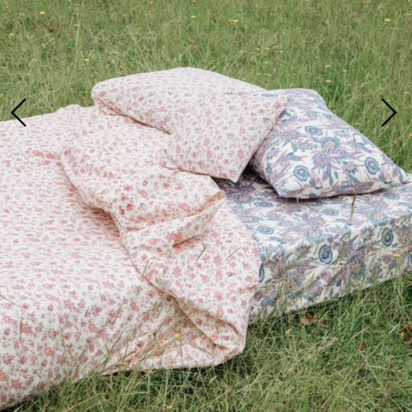 Floral cotton twin duvet cover + sham by Louise Misha - Picture 2 of 7